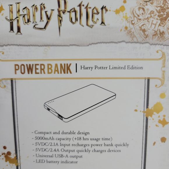 AT&T Harry Potter Golden Snitch Power Bank, 5000mAh NEW - Picture 4 of 4